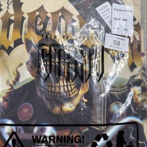 NWT Stray Bone Graphic Skull Sweatshirt w/ Rhinestones – Streetwear – Size 2XL